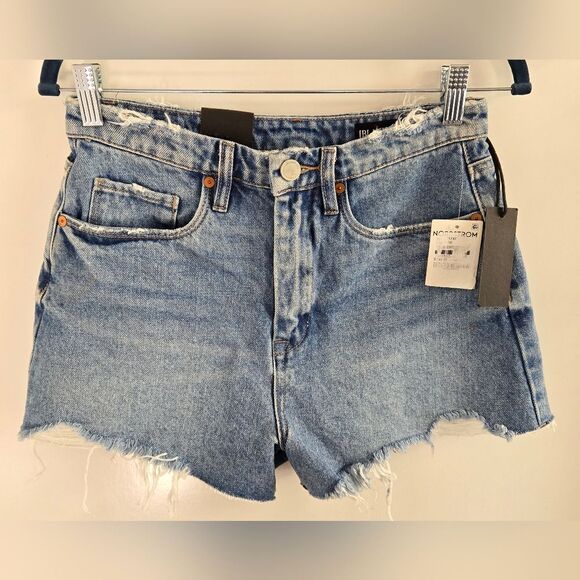 BlankNYC Cruise Control High-Rise Jean Shorts w Distressing Sz 27 or 4 NEW - Picture 13 of 13